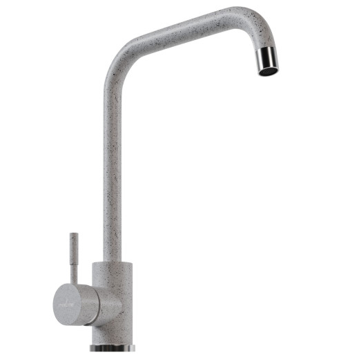Смеситель для кухни MIXLINE ML-GS12 35к (310) серый высок. излив (550656)