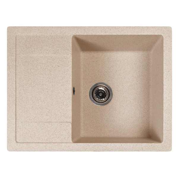 Мойка MIXLINE МЛ-ГМС115 (ML-GMS115) СТАНДАРТ с крылом, бежевый (328), 645*505*190мм (558112)