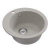 Мойкa MIXLINE ML-GM13 круглая серая (310) 495мм (глуб. чаши 200) NEW (551892)