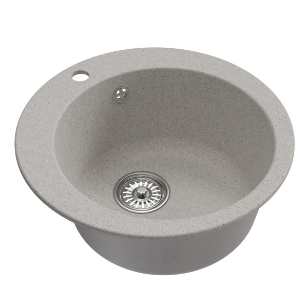Мойкa MIXLINE ML-GM13 круглая серая (310) 495мм (глуб. чаши 200) NEW (551892)