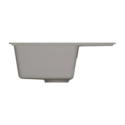 Мойкa MIXLINE МЛ-ГМУ05 (ML-GMU05) УЛЬТРА с крылом, серый камень, 575*495 мм (глуб. чаши 190) (556726)