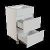 Тумба для ванной MIXLINE "БРИКС-50" 2 ящика под раковину "Breeze 50" мебельный (Sanita Luxe) (ПВХ) (555633)