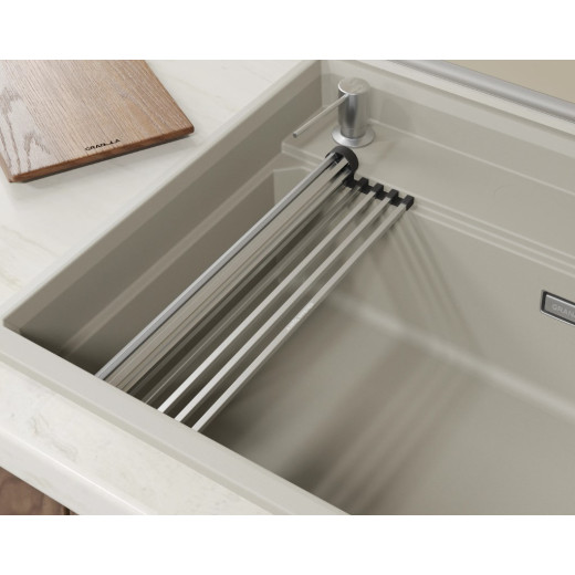 Кухонная мойка GRANULA KITCHEN SPACE RINZER кварц (5807R, КРЕМАН)