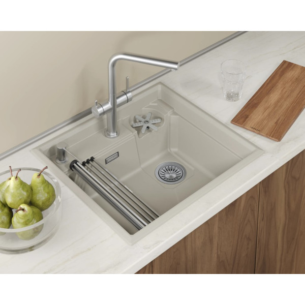 Кухонная мойка GRANULA KITCHEN SPACE RINZER кварц (5807R, КРЕМАН)