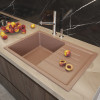 Мойка MIXLINE ML-GM19 с крылом терракотовая (307) 750*500*200мм NEW (551981)