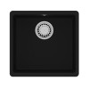 Кухонная мойка Lemark SINARA 440-U подстольного монтажа из кварцгранита цвет: Антрацит (9910067)