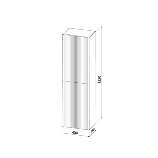 Пенал подвесной IDDIS Aiger 40 см, белый (AIG40W0i97)