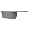 Мойка MIXLINE ML-GM16 овальная с крылом графит (342) 730*460*180мм NEW (551932)