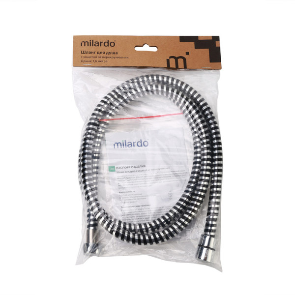 Шланг для душа Milardo Ideal Spa ПВХ, 1,6 м, 180 (180P160M19)