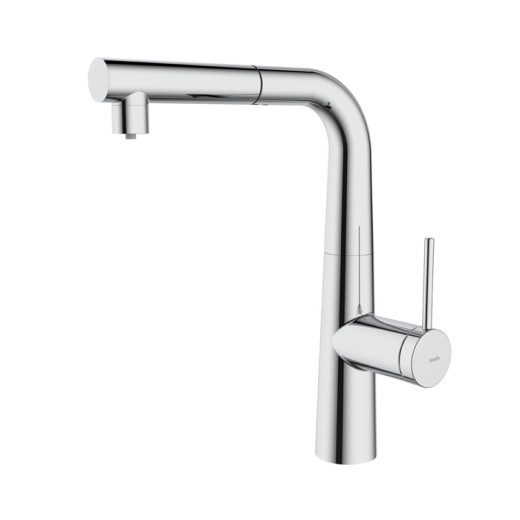 Смеситель для кухни IDDIS Pure с фильтром и выдвижным изливом, хром (PURSBPFi05N)