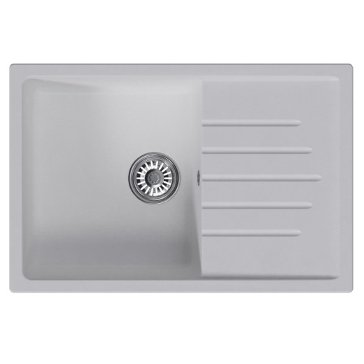 Мойка MIXLINE ML-GM19 с крылом  ультра-белая (341) 750*500*200мм NEW (551987)