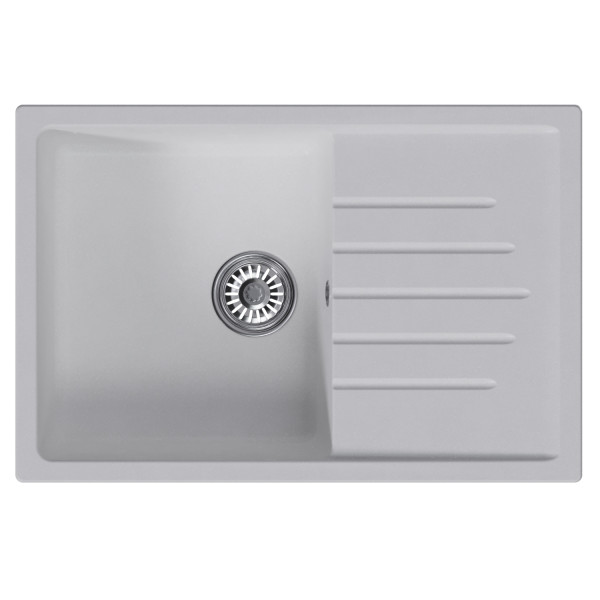 Мойка MIXLINE ML-GM19 с крылом ультра-белая (341) 750*500*200мм NEW (551987)