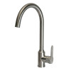Смеситель для кухни 35k MIXLINE МЛНС-0405 (MLSS-0405) трубчатый излив, п/гайку САТИН (558434)