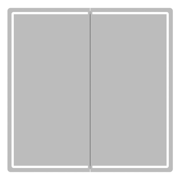 Зеркальный шкаф MIXLINE "ВЕКТОР" 800*800 (554818)