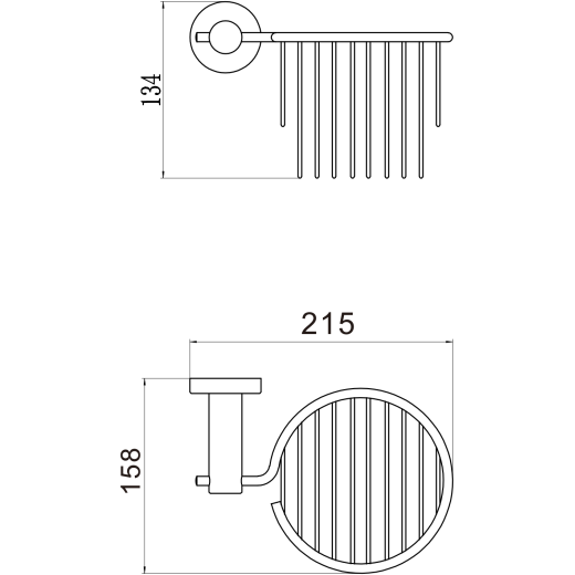 Держатель для туалетной бумаги Savol (S-005633C)