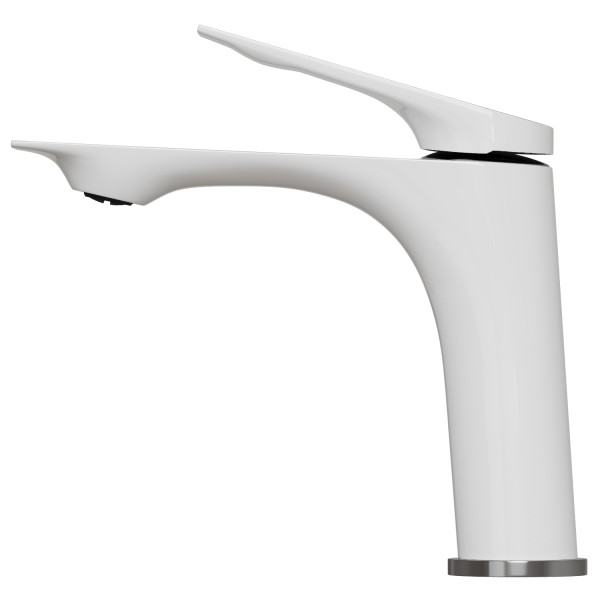 Смеситель для раковины MIXLINE ML41-04 "Swan White" 30k белый/хром (553908)