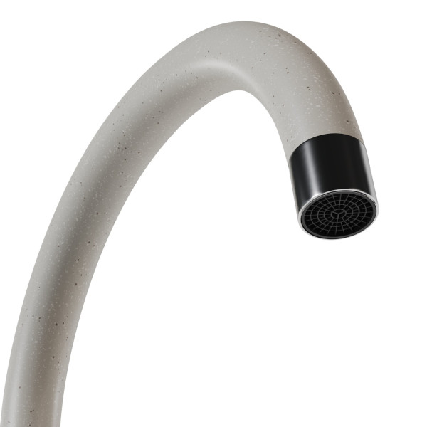Смеситель для кухни MIXLINE ML-GS15 35к (331) белый высок. излив (550693)