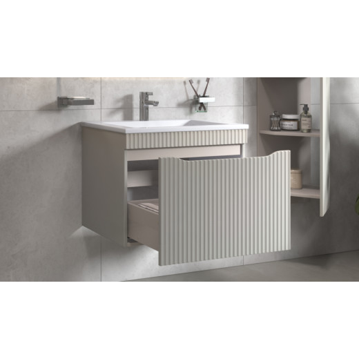 Тумба навесная Velvex Alba 700-0-1 тирамису под раковину 4627173210782 (Madera Modul) (309 тирамису)