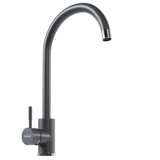 Смеситель для кухни MIXLINE ML-GS15 35к (309) темно-серый высок. излив (550690)