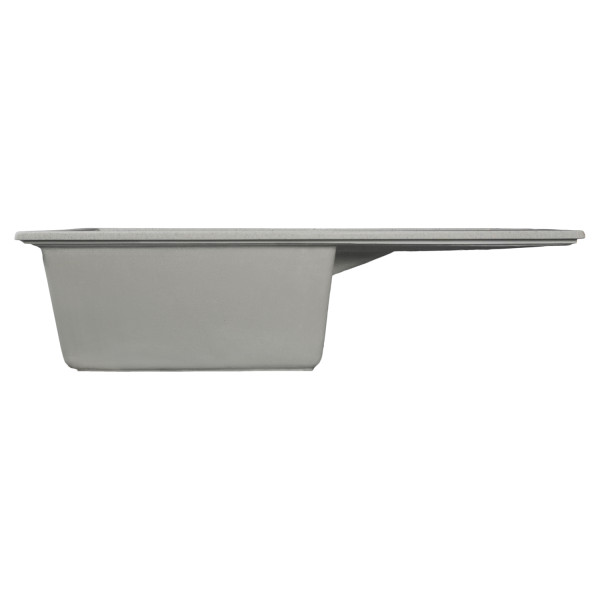 Мойка MIXLINE МЛ-ГМС107 (ML-GMS107) СТАНДАРТ с крылом, темно-серый (309), 770*493*190мм (558131)