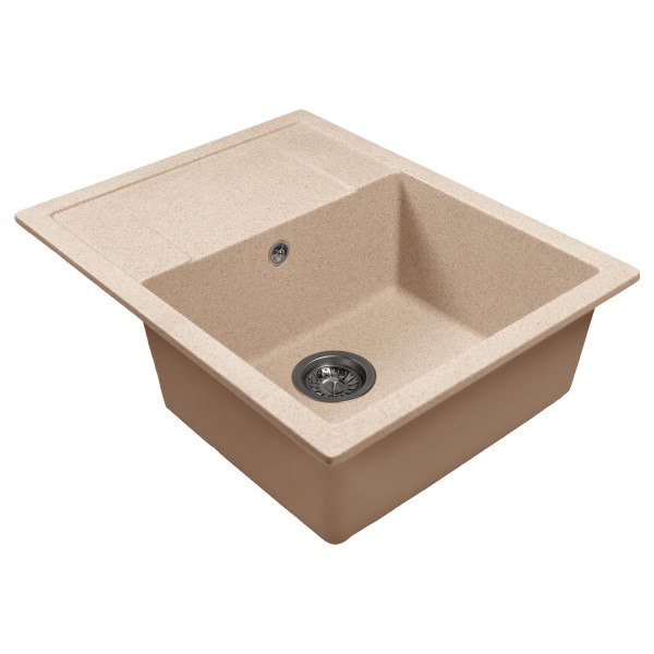 Мойка MIXLINE МЛ-ГМС115 (ML-GMS115) СТАНДАРТ с крылом, бежевый (328), 645*505*190мм (558112)