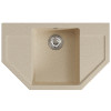 Мойка MIXLINE ML-GM24 угловая с крылом, бежевая (328), 790*490*200мм (552055)