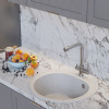 Мойкa MIXLINE ML-GM11 круглая ультра-белая (341) 500мм (глуб. чаши 180) NEW (551826)