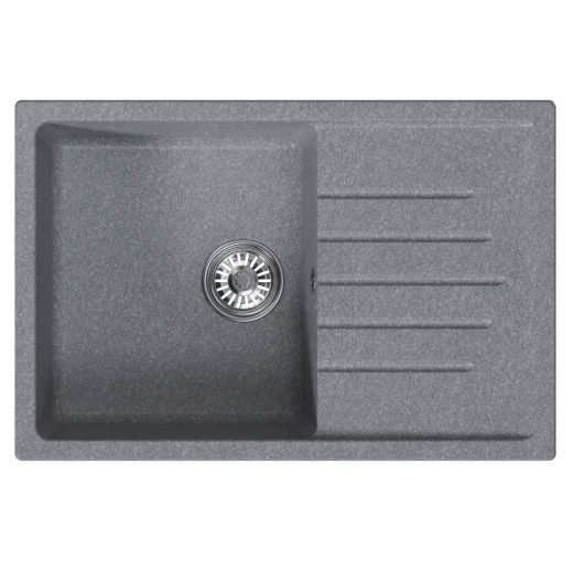 Мойка MIXLINE ML-GM19 с крылом  графит (342) 750*495*200мм NEW (551988)