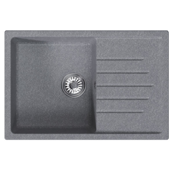 Мойка MIXLINE ML-GM19 с крылом графит (342) 750*495*200мм NEW (551988)