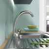 Смеситель для кухни MIXLINE ML06-032 высокий излив боковая ручка (522131)