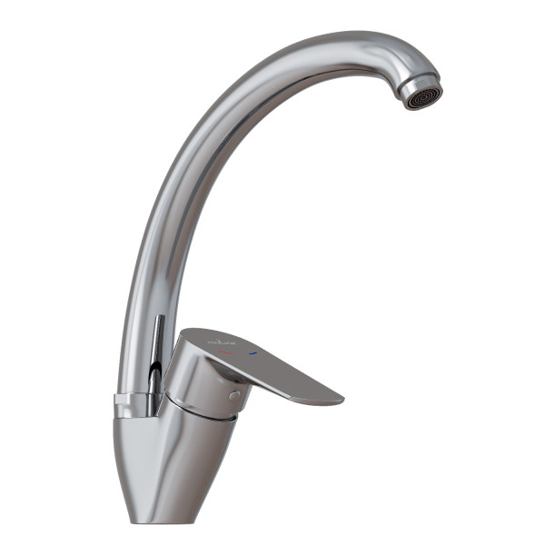Смеситель для кухни 35k MIXLINE МЛ14-031(ML14-031)выс.излив б/отв боковая п/гайку (без подводки) (556611)