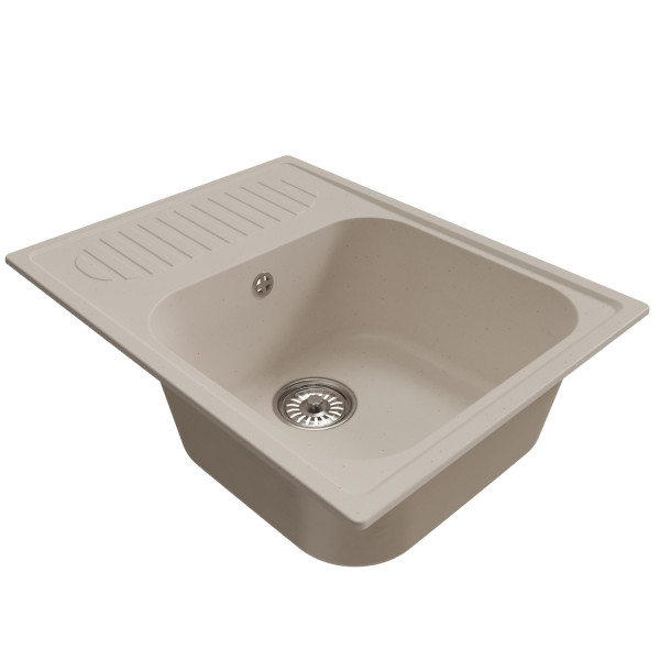 Мойка MIXLINE ML-GM18 с крылом белая (331) 640*490*190мм NEW (551974)