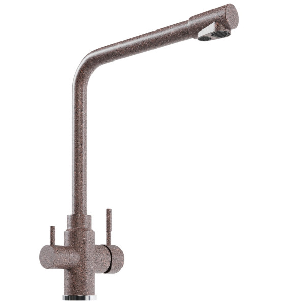 Смеситель для кухни MIXLINE ML-GS13 35к (307) терракотовый с вых. для питьевого фильтра (550666)
