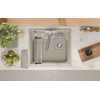 Кухонная мойка GRANULA KITCHEN SPACE RINZER кварц (5807R, КРЕМАН)