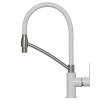 Смеситель для кухни 35k MIXLINE ML33-108 "City White" гибкий излив боковая ручка (553223)