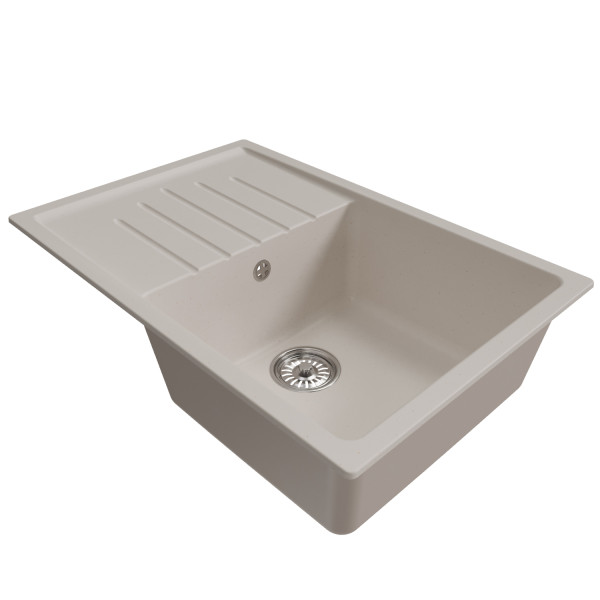Мойка MIXLINE ML-GM19 с крылом белая (331) 750*500*200мм NEW (551986)