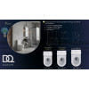 Унитаз-компакт безободковый торнадо DQ Grimm 700*390*880мм (DT1387516)