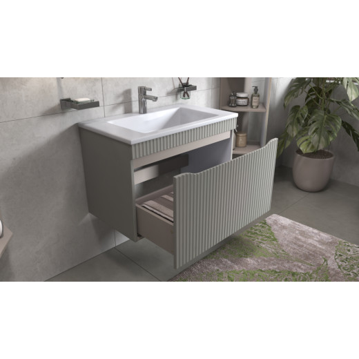Тумба навесная Velvex Alba 800-0-1 тирамису под раковину 4627173210430 (Madera Modul) (369 тирамису)