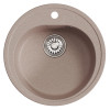 Мойкa MIXLINE ML-GM11 круглая песочная (302) 500мм (глуб. чаши 180) NEW (551819)