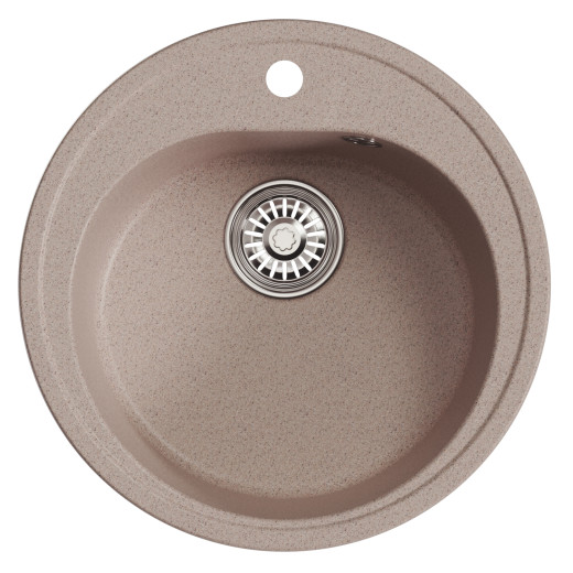 Мойкa MIXLINE ML-GM11 круглая  песочная (302) 500мм (глуб. чаши 180) NEW (551819)