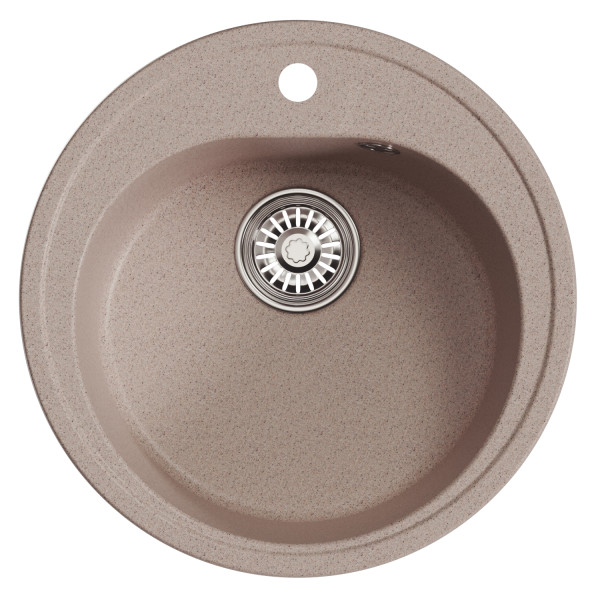 Мойкa MIXLINE ML-GM11 круглая песочная (302) 500мм (глуб. чаши 180) NEW (551819)