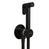 Смеситель с гигиенической лейкой 25k MIXLINE МЛ31-081Ч(ML31-081BL) "Рей" встраиваемый ЧЕРНЫЙ (556673)