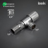 Кран угловой IDDIS Оптима Хоум (Optima Home) с отражателем, 1/2; 1/2, кран-букса, латунь, хром (910B0A6C2SBZ)