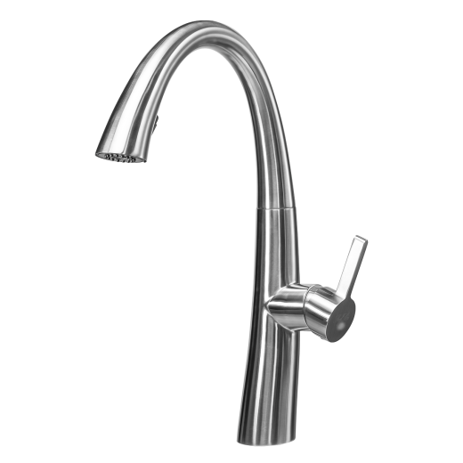 Смеситель для кухни ПСМ-ПРОФСАН PSM-300-9 STEEL с выдвижной лейкой тип См-МОЦБИвА