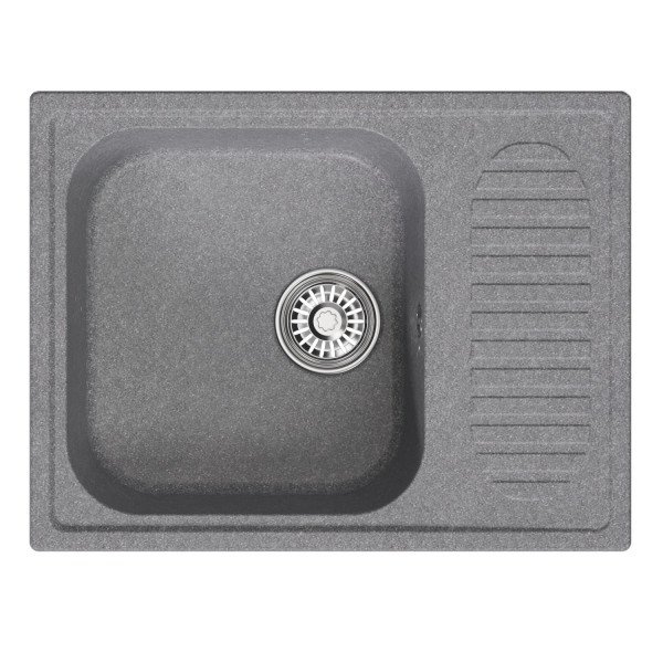 Мойка MIXLINE ML-GM18 с крылом графит (342) 640*490*190мм NEW (551976)