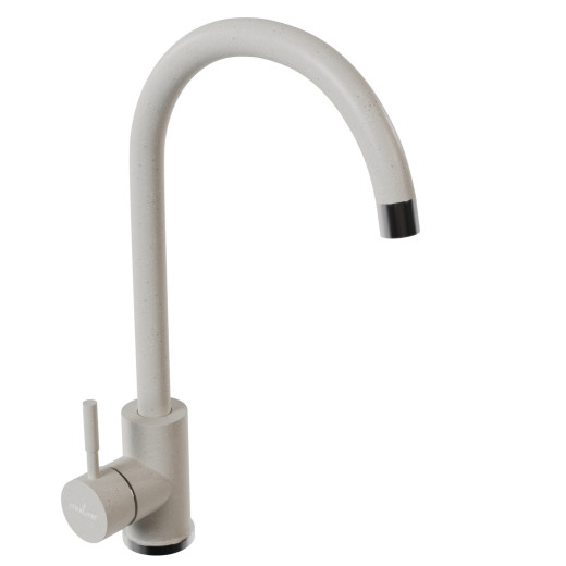 Смеситель для кухни MIXLINE ML-GS15 35к (331) белый высок. излив (550693)