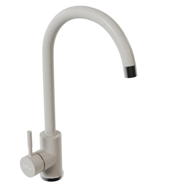 Смеситель для кухни MIXLINE ML-GS15 35к (331) белый высок. излив (550693)