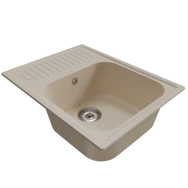 Мойка MIXLINE ML-GM18 с крылом бежевая (328) 640*490*190мм NEW (551973)