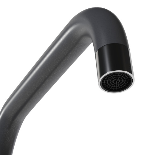 Смеситель для кухни MIXLINE ML-GS12 35к (342) графит высок. излив (550662)