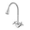 Смеситель DECOROOM DR53 для кухни с гибким поворотным изливом (DR53021)